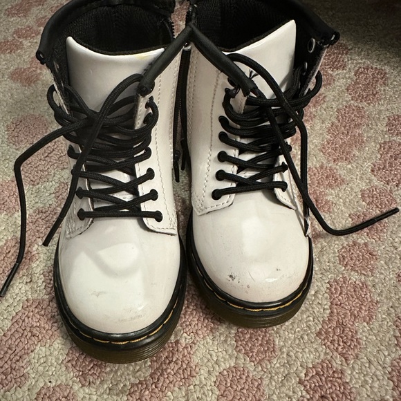 Patent Leather White Docs 7C - Picture 2 of 13